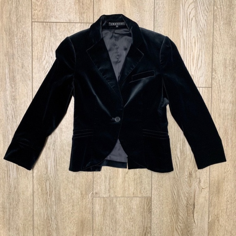 Theory velvet blazer